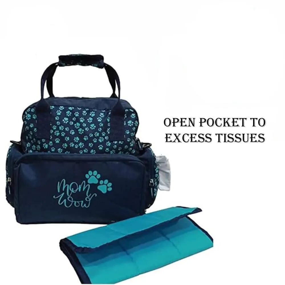 26 Litres Polyester Adjustable Strap Baby Diaper Nappy Changing | Mother Handbag | Maternity Backpack (Blue)