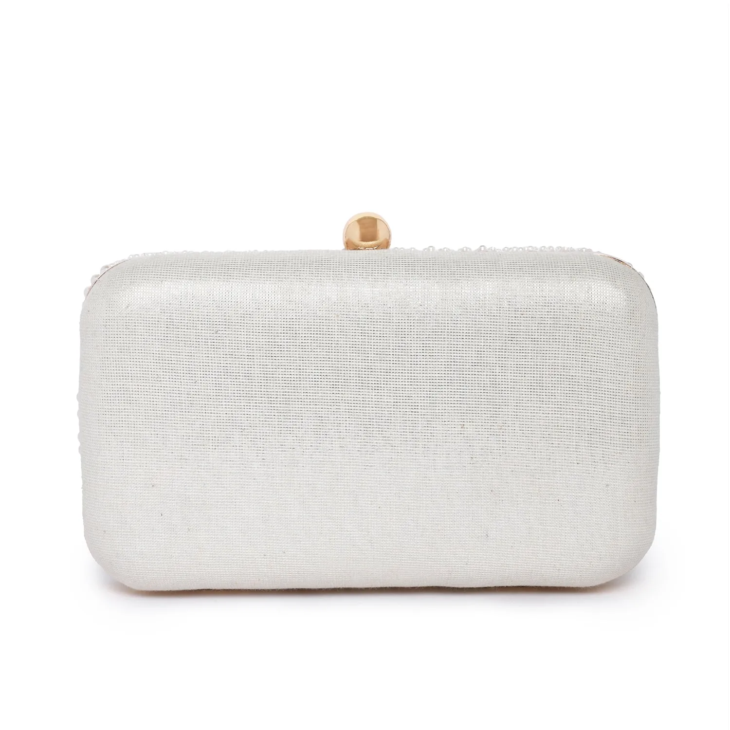 Accessorize London Women's Hand Beaded Heart Encrusted Hardcase Party Clutch