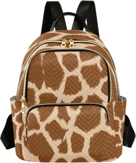 ALAZA Giraffe Animal Spots Women Backpack Purse Ladies Fashion Shoulder Bag Daypack Travel Bag 10L