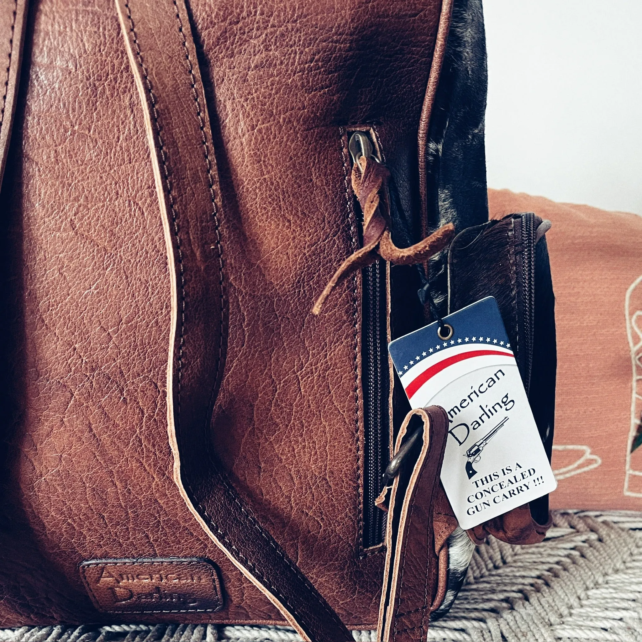 Ash Creek Western Leather Backpack