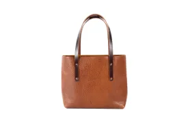 AVERY LEATHER TOTE BAG - MEDIUM - COGNAC BISON