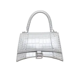 Balenciaga Crocodile Embossed Hourglass Bag - '20s