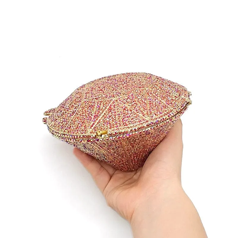 Big Diamond Crystal CZ Clutch Bridal Wedding Evening Bag