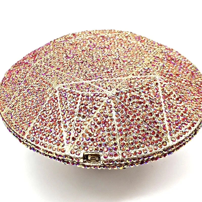 Big Diamond Crystal CZ Clutch Bridal Wedding Evening Bag