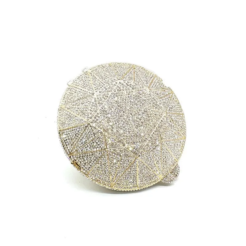 Big Diamond Crystal CZ Clutch Bridal Wedding Evening Bag