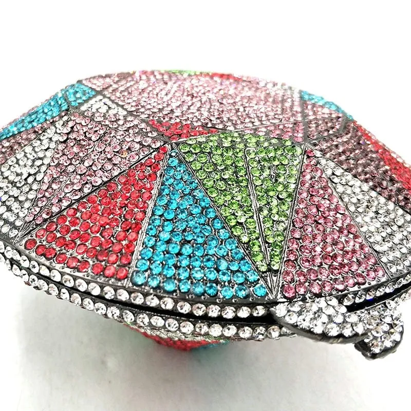 Big Diamond Crystal CZ Clutch Bridal Wedding Evening Bag