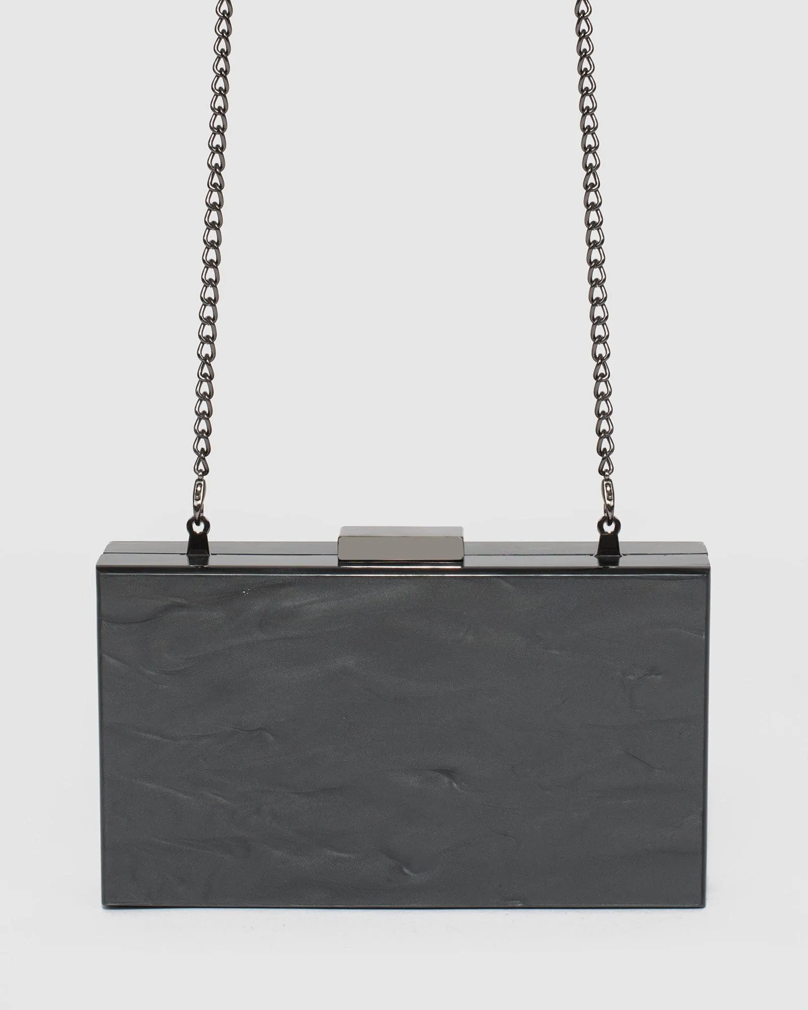 Black Bonnie Spell Acrylic Clutch Bag