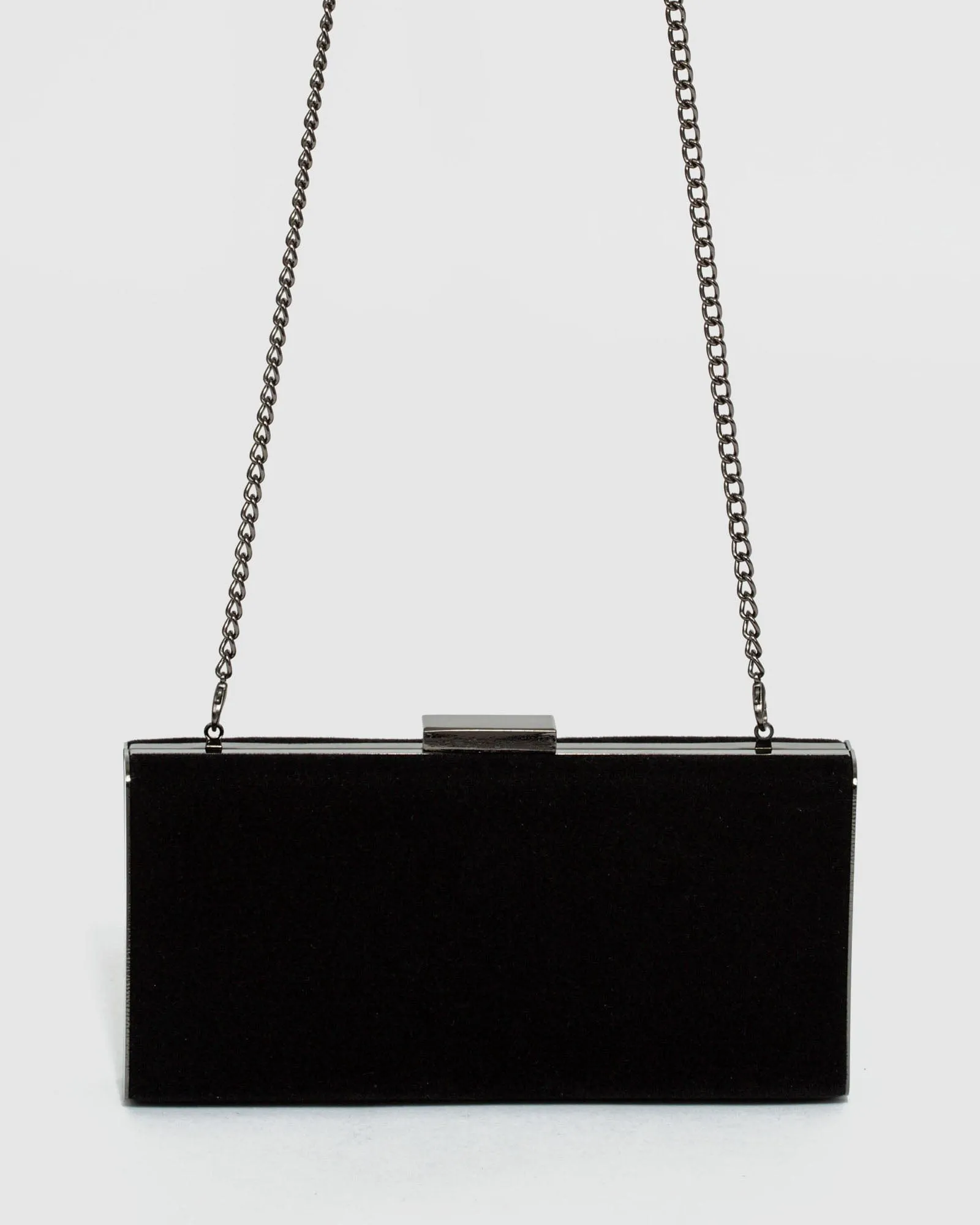 Black Dafne Hardcase Clutch Bag