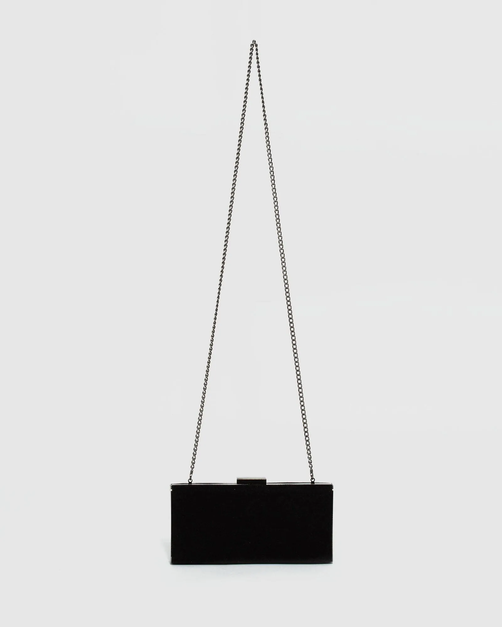 Black Dafne Hardcase Clutch Bag