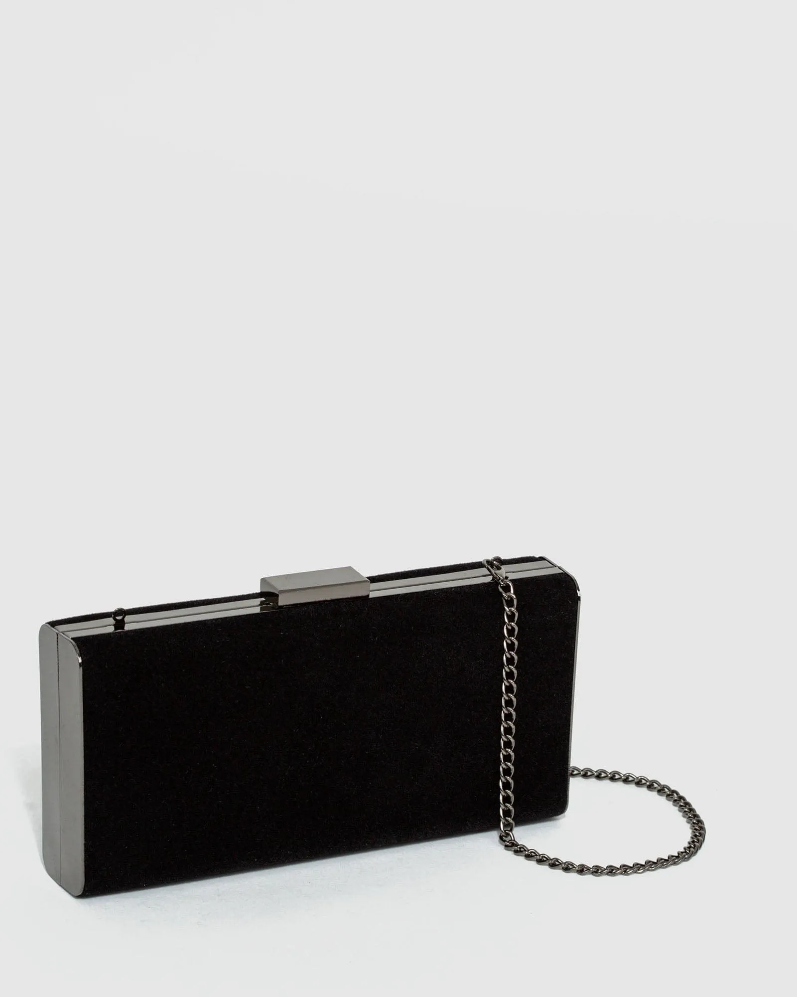 Black Dafne Hardcase Clutch Bag
