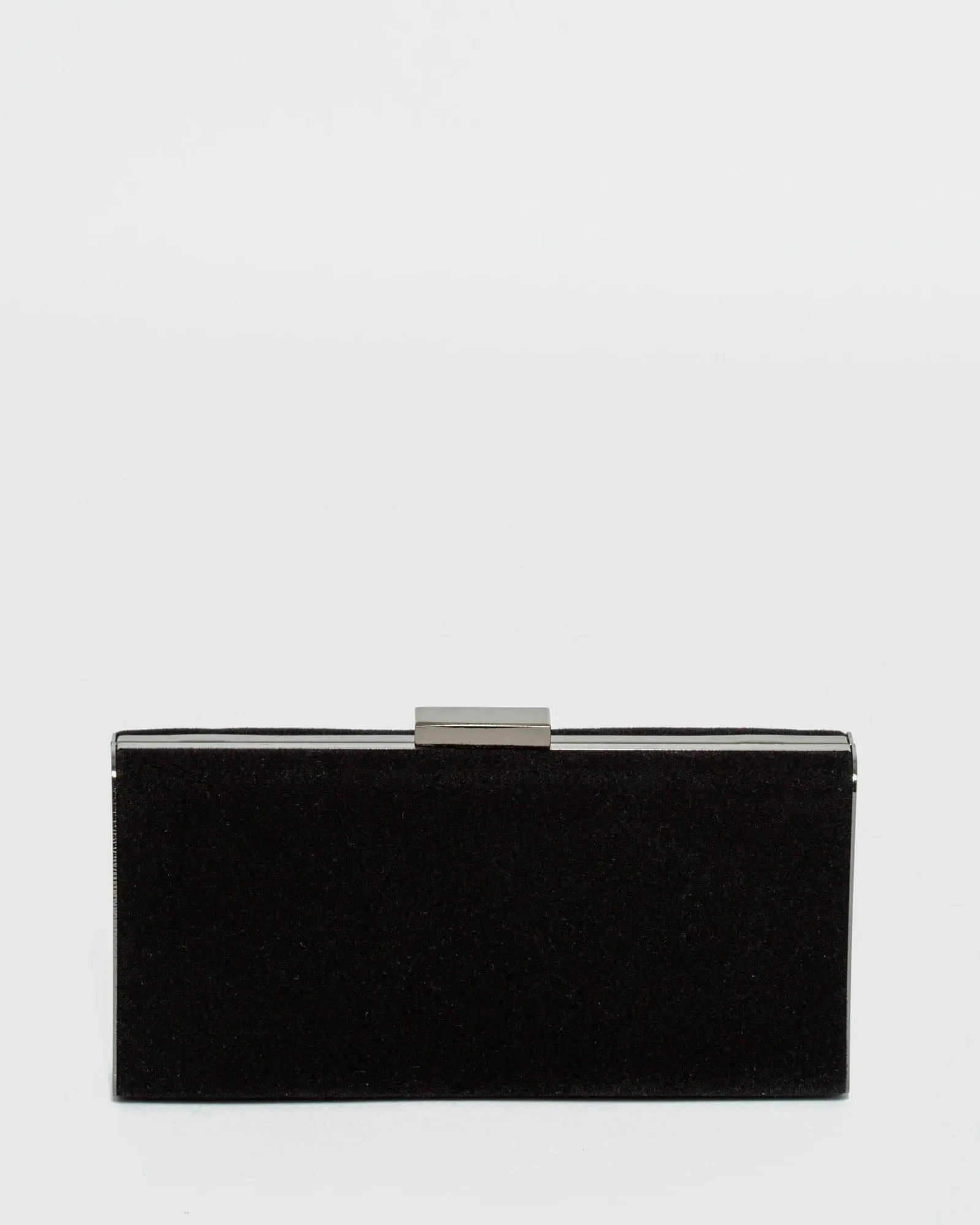 Black Dafne Hardcase Clutch Bag