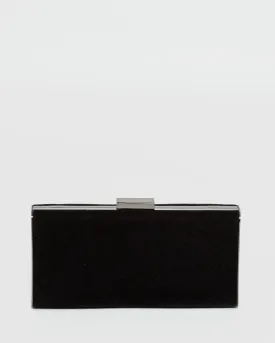Black Dafne Hardcase Clutch Bag