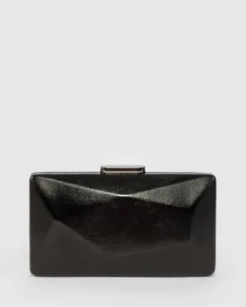 Black Liza Geo Hardcase Clutch Bag