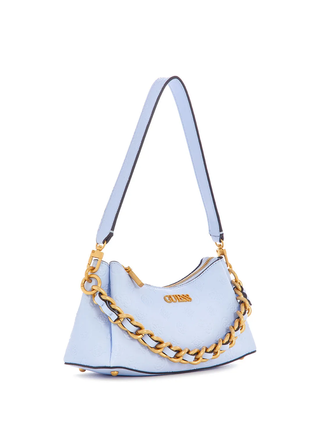 Blue Logo Geva Shoulder Bag