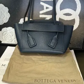 Bottega Veneta Dark Blue Arco Tote Wing Bag
