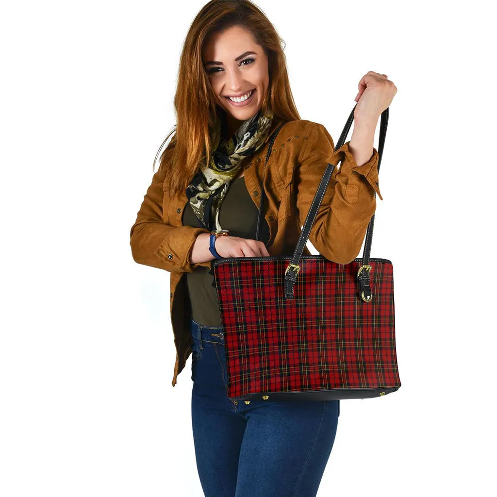 Brodie Tartan Leather Tote Bag