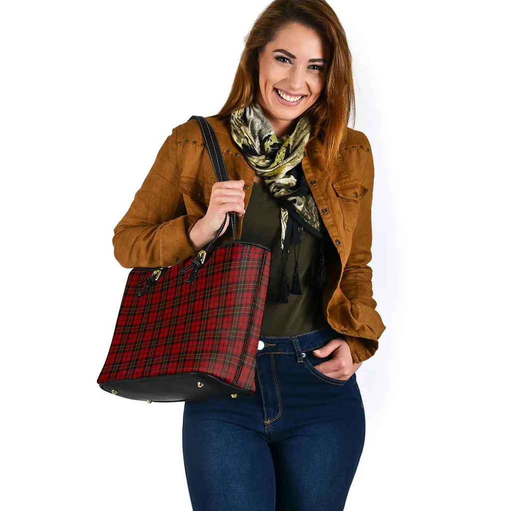 Brodie Tartan Leather Tote Bag