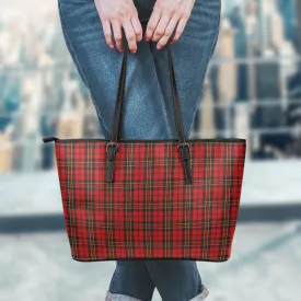 Brodie Tartan Leather Tote Bag