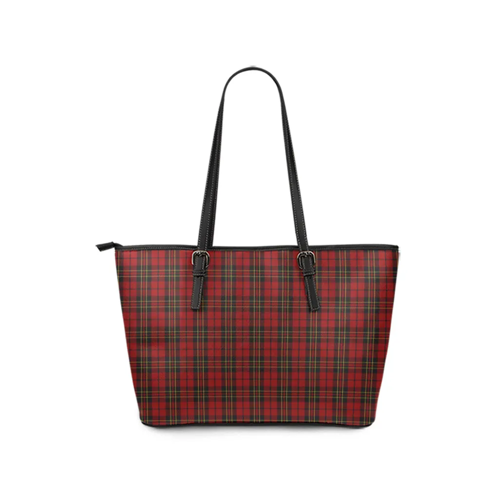 Brodie Tartan Leather Tote Bag