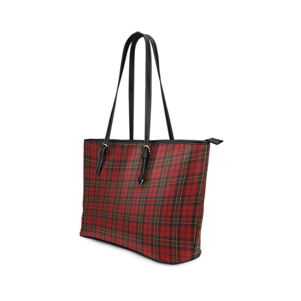 Brodie Tartan Leather Tote Bag