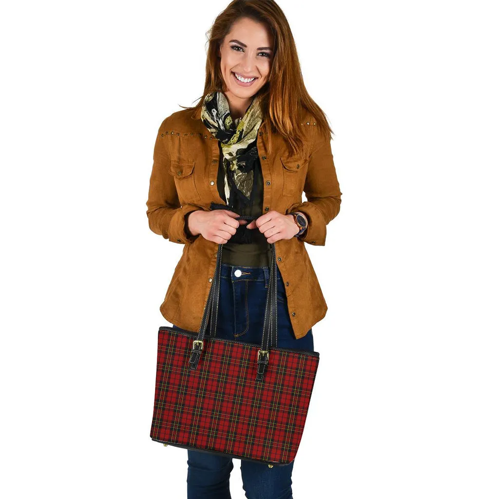 Brodie Tartan Leather Tote Bag