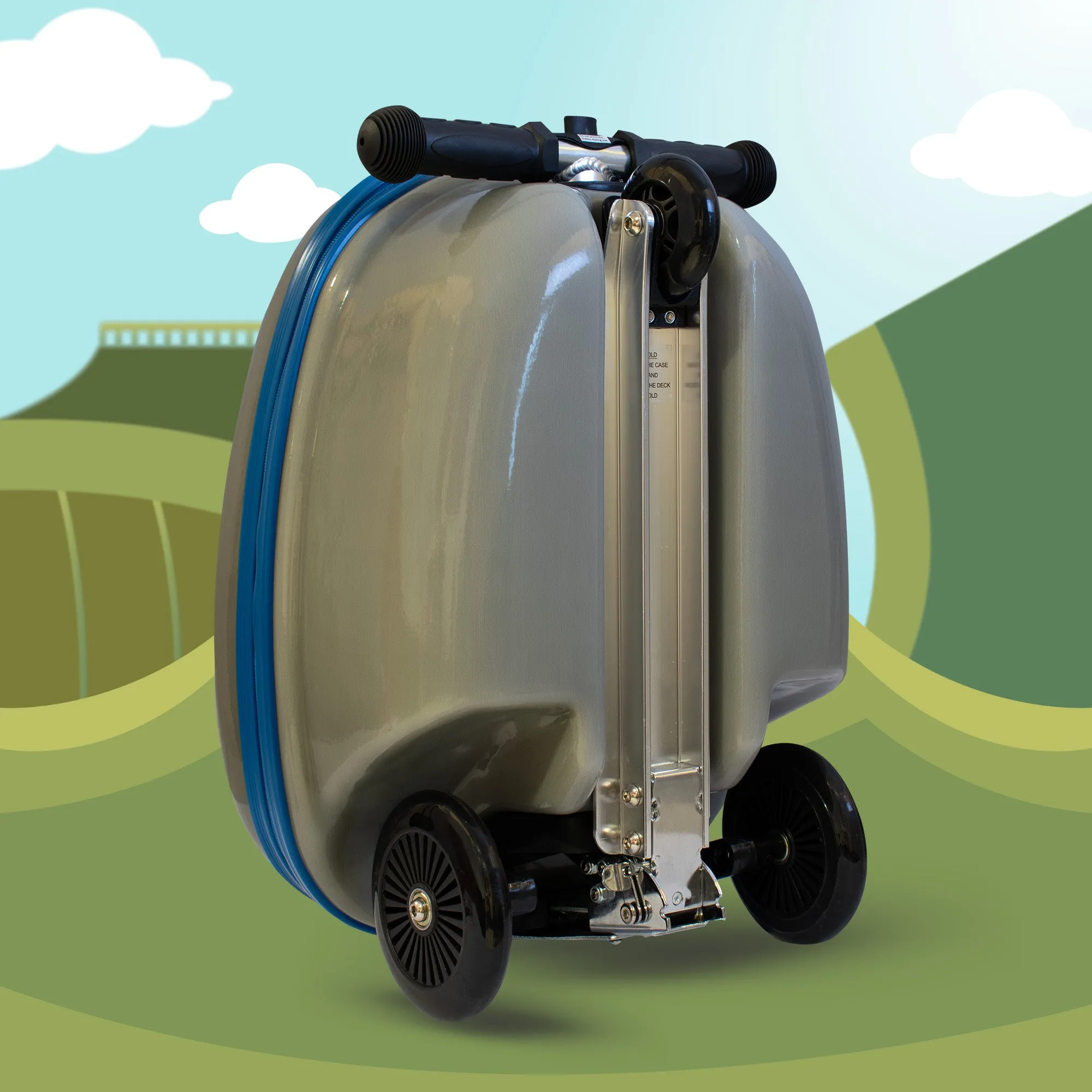 BUY 1 GET 1 FREE! Zinc Flyte Eddie the Elephant Scooter Suitcase - Children's Luggage