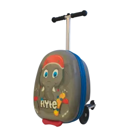 BUY 1 GET 1 FREE! Zinc Flyte Eddie the Elephant Scooter Suitcase - Children's Luggage