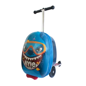 BUY 1 GET 1 FREE! Zinc Flyte Stormy the Shark Scooter Suitcase