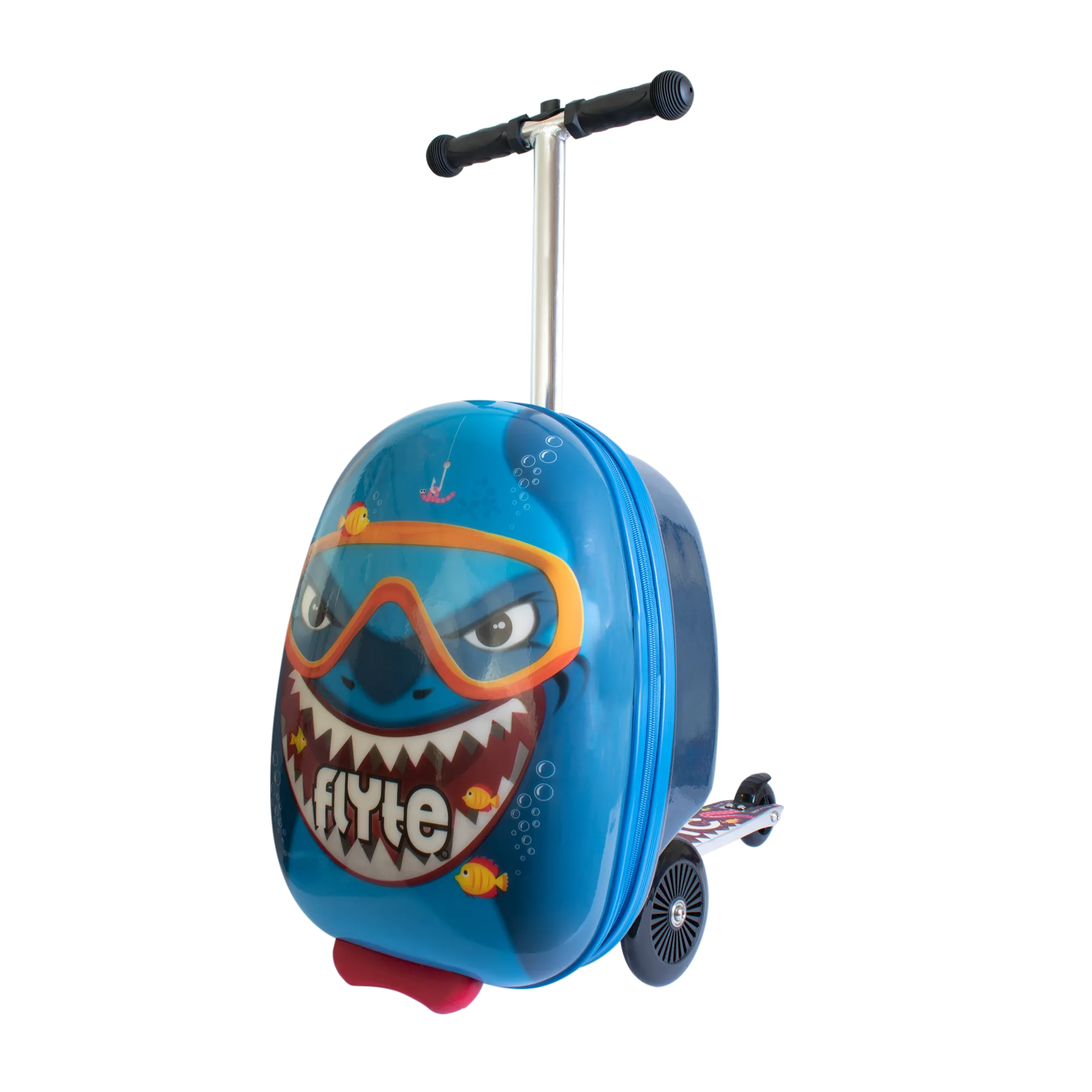 BUY 1 GET 1 FREE! Zinc Flyte Stormy the Shark Scooter Suitcase