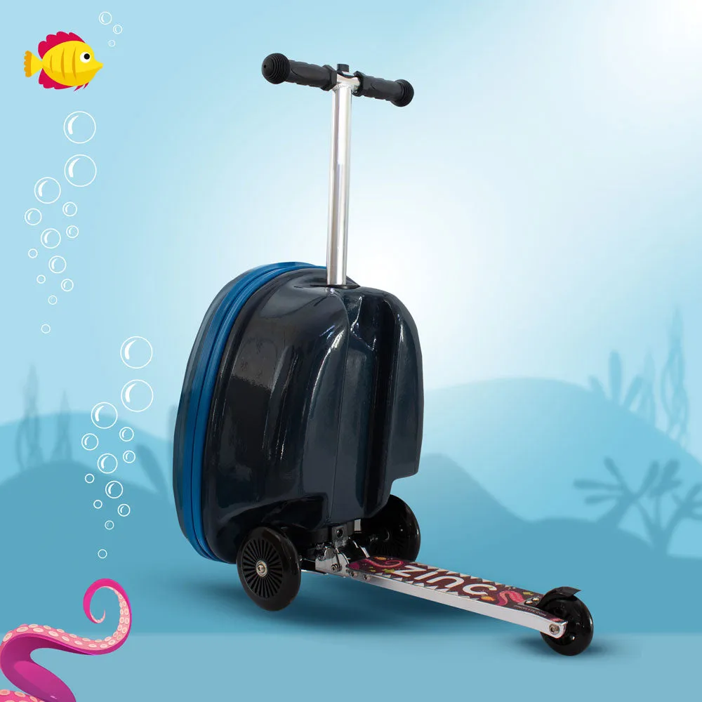 BUY 1 GET 1 FREE! Zinc Flyte Stormy the Shark Scooter Suitcase