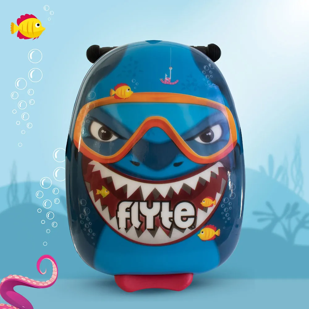 BUY 1 GET 1 FREE! Zinc Flyte Stormy the Shark Scooter Suitcase