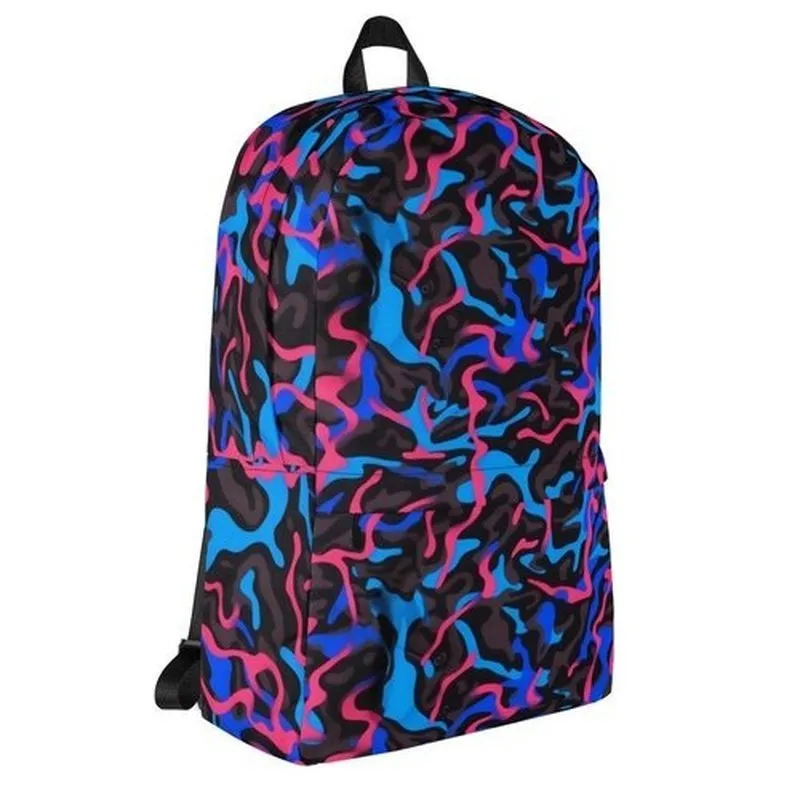 Camo Neon-Print Backpack