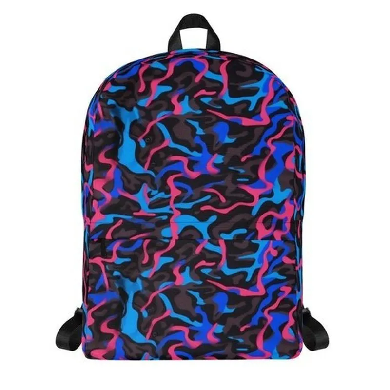 Camo Neon-Print Backpack