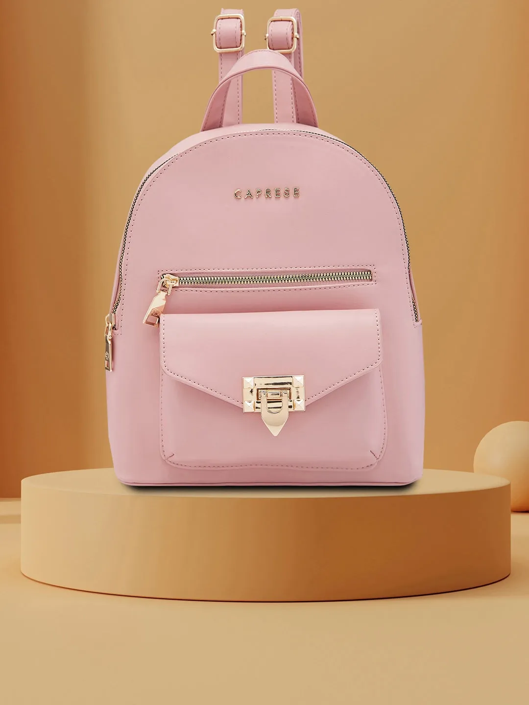 Caprese Rabina Fashion Backpack Medium Pink