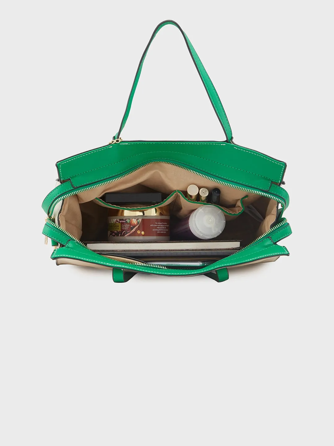 Caprese Tiera Satchel Large Cream