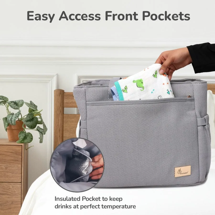 Caramello Tote Multi Purpose Diaper Bag With Spacious Storage