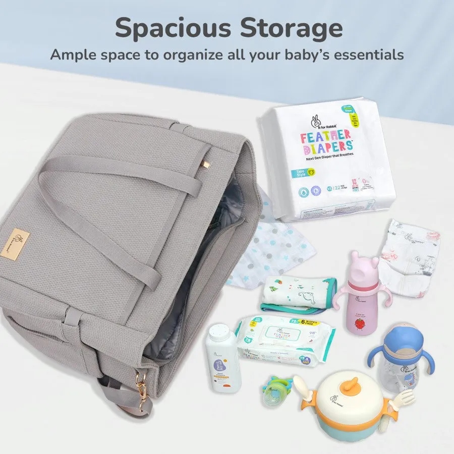 Caramello Tote Multi Purpose Diaper Bag With Spacious Storage