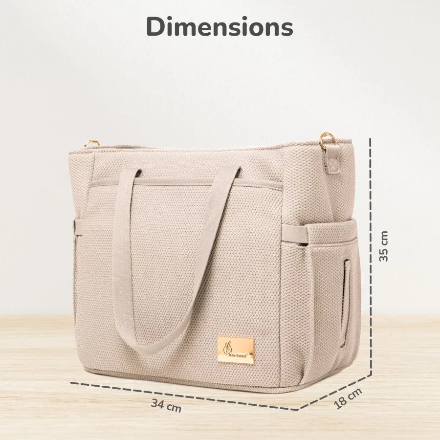Caramello Tote Multi Purpose Diaper Bag With Spacious Storage