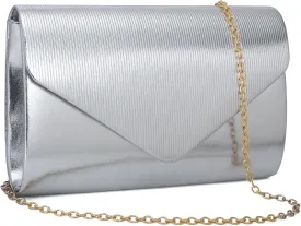Clutch Purse for Women Evening Bags, Cocktail Prom Purse for Party Wedding Envelope Handbags with 2 Detachable Chain