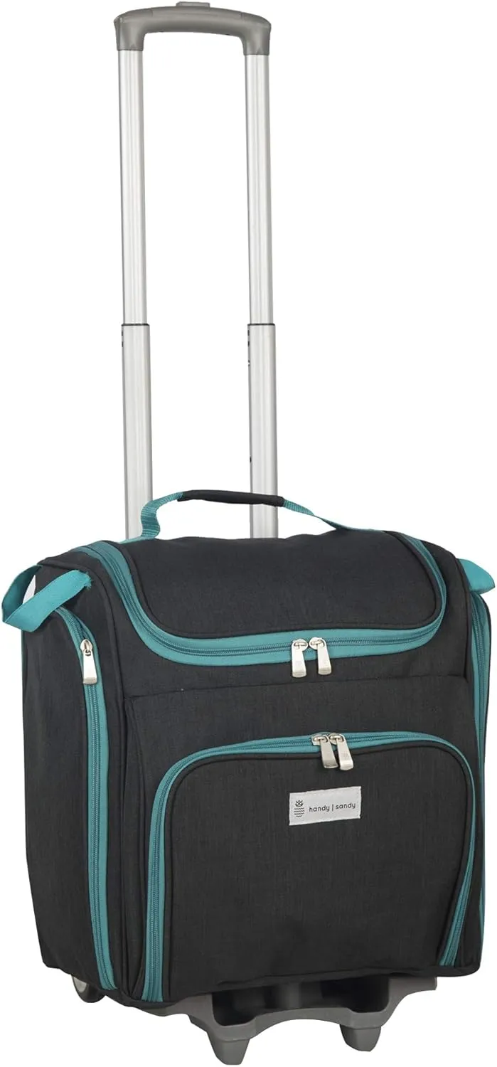 Crafters Tote Bag Organizer, Storage Bag for Craft Supply, and Scrapbooking Carrier w/Handle and Wheels