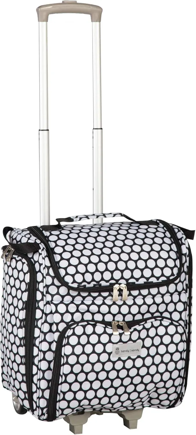 Crafters Tote Bag Organizer, Storage Bag for Craft Supply, and Scrapbooking Carrier w/Handle and Wheels