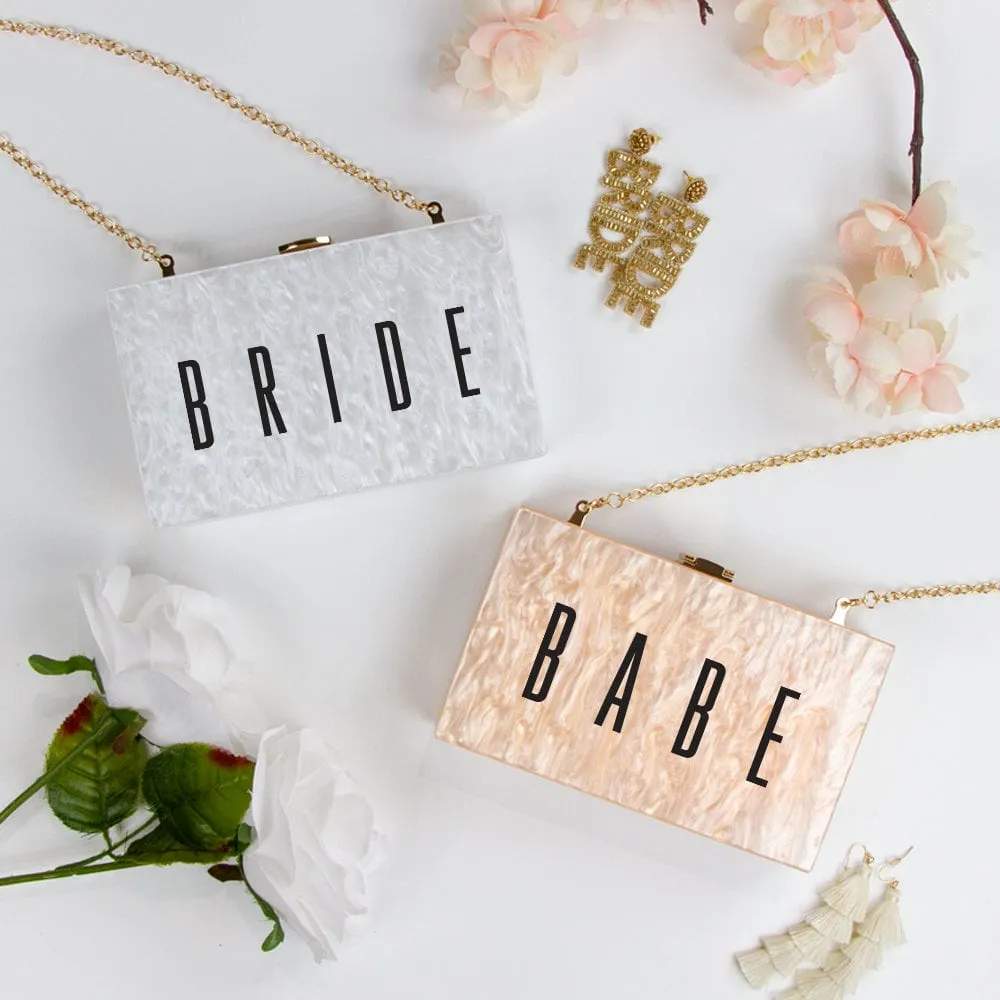 Custom Bride Clutch Bag