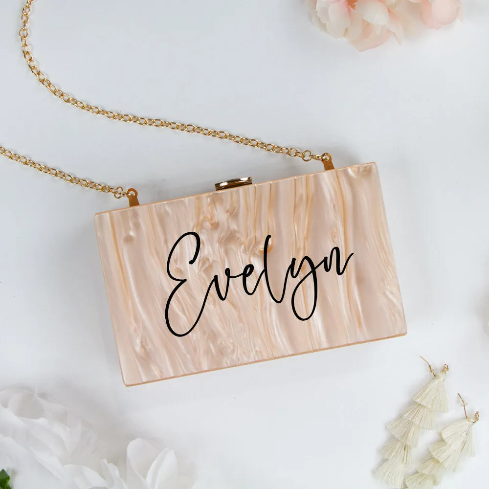 Custom Bride Clutch Bag