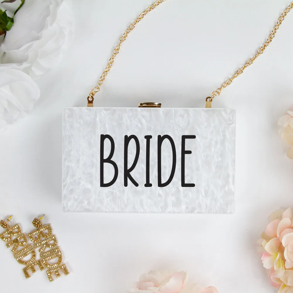 Custom Bride Clutch Bag