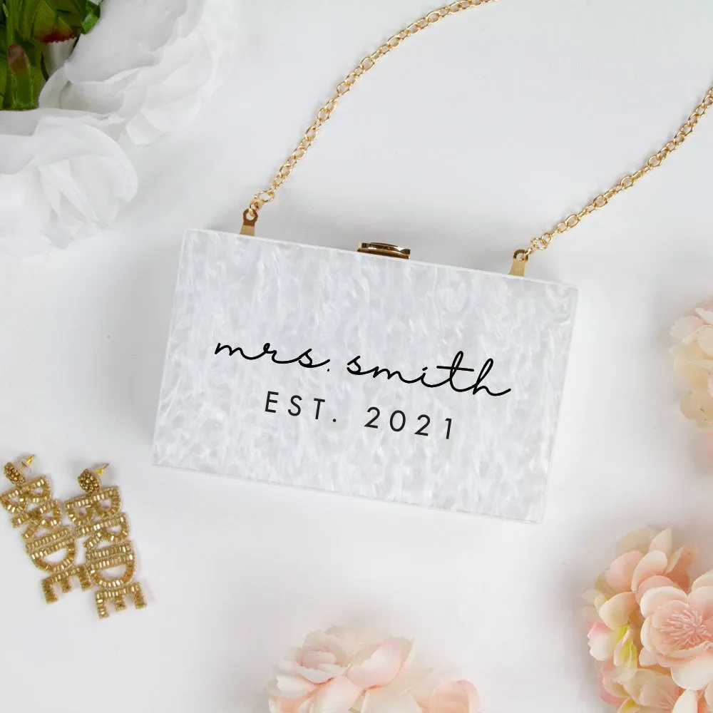 Custom Bride Clutch Bag