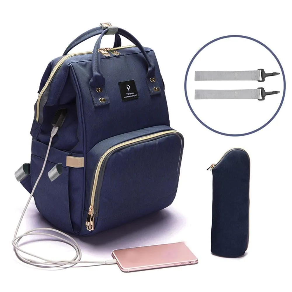 Diaper Bag Backpack with USB Charging Port