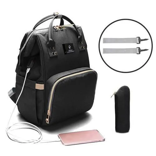 Diaper Bag Backpack with USB Charging Port