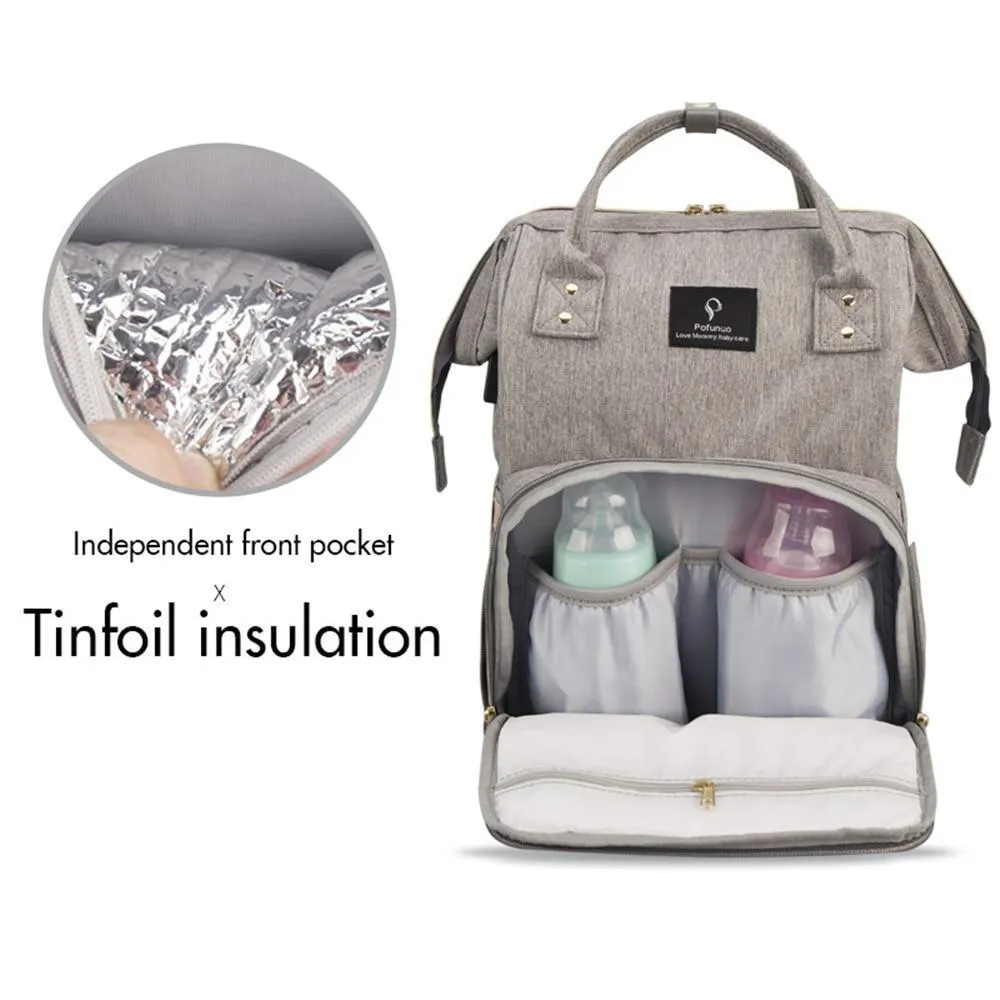 Diaper Bag Backpack with USB Charging Port