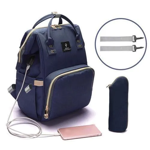 Diaper Bag Backpack with USB Charging Port