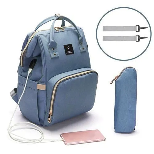 Diaper Bag Backpack with USB Charging Port